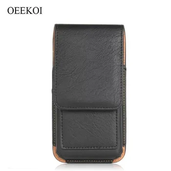 

OEEKOI Rhino Pattern PU Leather Belt Clip Holster Pouch Case for Nodis ND-555 Alpha/ND-570