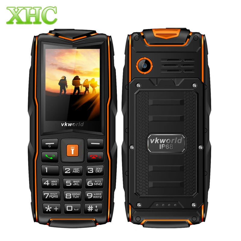 Оригинальный vkworld New Stone V3 IP68 Водонепроницаемый 2,4 дюйма Мобильный телефон русская клавиатура 3000 мАч аккумулятор для светодиодного фонарика ... Оригинальный vkworld New Stone V3 IP68 Водонепроницаемый 2,4 дюйма Мобильный телефон русская клавиатура 3000 мАч аккумулятор для светодиодного фонарика ...