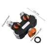 1 Pc 3/4 Inch Thread 2-Ways Water Splitters With Valve Garden Irrigation Agriculture Faucet Water Connectors Hose Diverter ► Photo 2/6