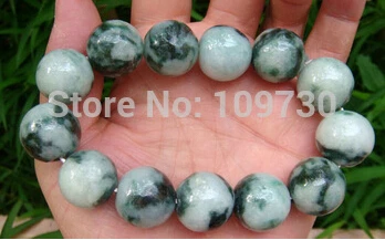 

hot sell90953 Extra Large Green 100% Natural A Jade Grade Jadeite Bead Bangle Bracelet