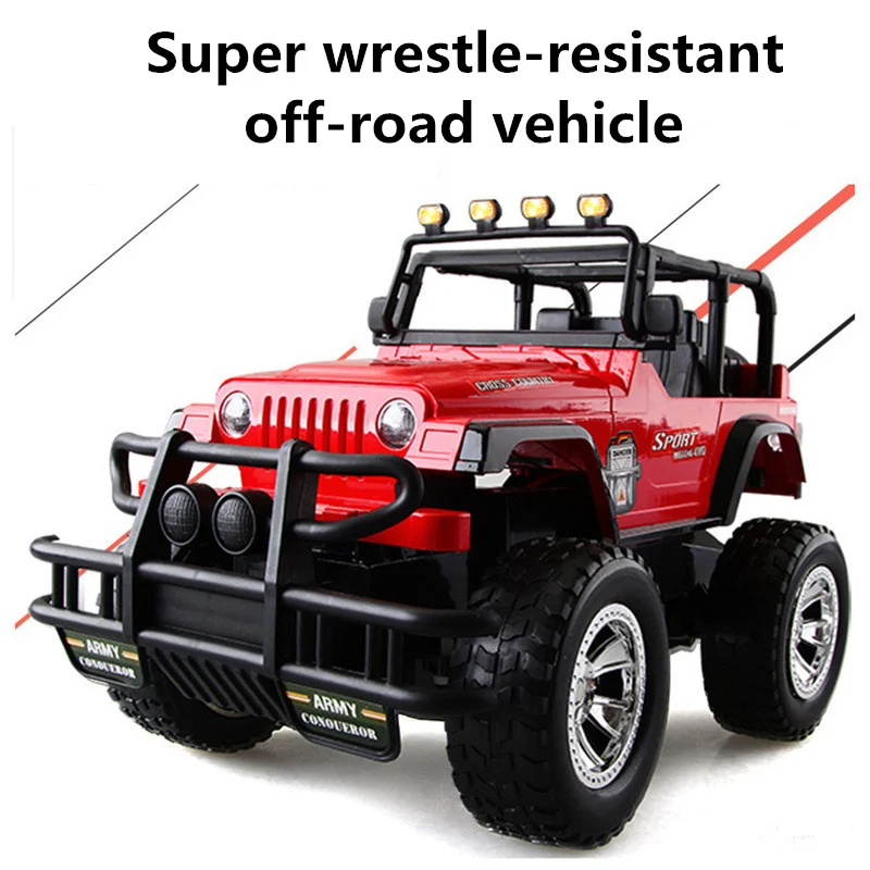 

1:14 Reinforced Concrete Vehicle 4WD Climbing Bigfoot Cars Remote Control Mode Body Waterproof Off-road Vehicle Racing Toy Gift