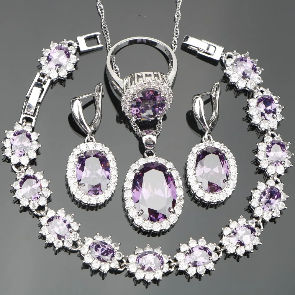 Buy Women Girl Silver 925 Costume Jewelry Sets For