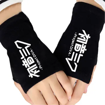 

Fashion Unisex Knitted Gloves Hatsune Miku Death Note Monster Hunter Spirited Away Fingerless Cotton Glove Cosplay Mittens Gift