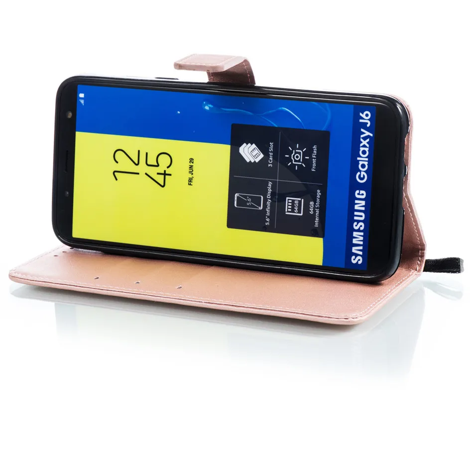 Деловой чехол для Samsung Galaxy j1 j3 j5 j7 2017 2016 j2 Prime Pro j4 j6 Plus j8 бумажник с карманами карт и