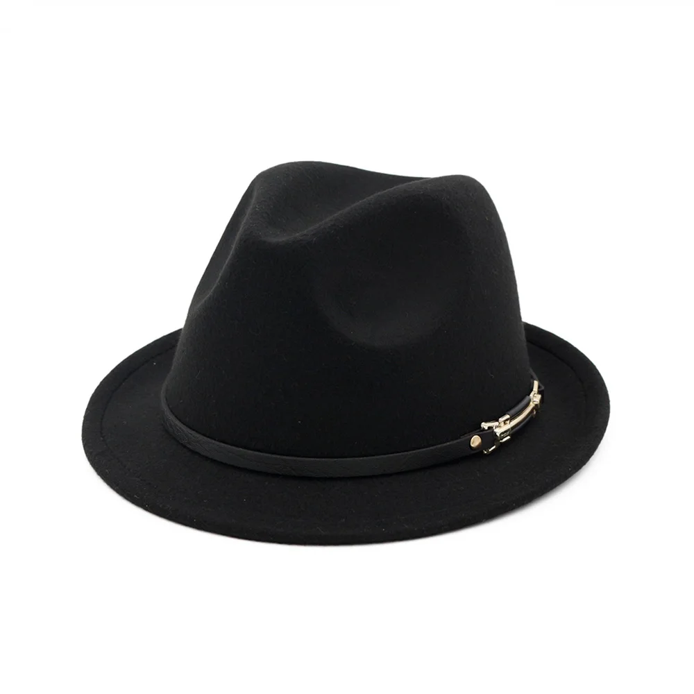 FS осень темно-синий черный топ мягкая фетровая шляпа в джазовом стиле Fedora шляпы мужские хлопковые широкополые британский стиль винтажные церковные шляпы для черных женщин
