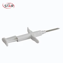 Животное Id имплантируемый шприц ПЭТ микрочип инжектор Rfid тег 2,12*12 мм комплект X40