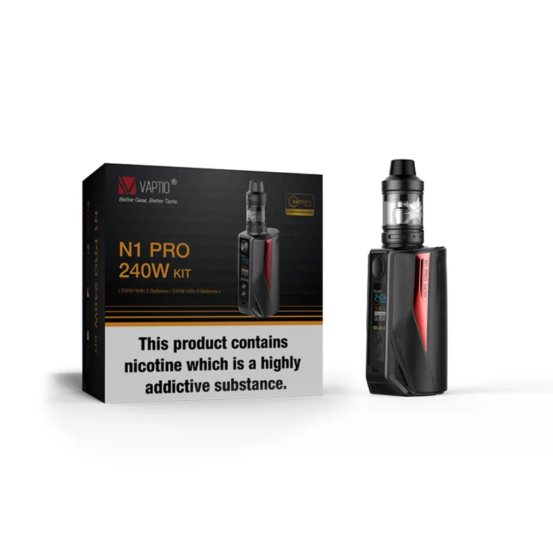 Vape Kit Original Vaptio N1 Pro 240W KIT Electronic Cigarette With atomizer 2.0ml Box MOD fit TFV12/tfv8 tank Vape Kit Original Vaptio N1 Pro 240W KIT Electronic Cigarette With atomizer 2.0ml Box MOD fit TFV12/tfv8 tank