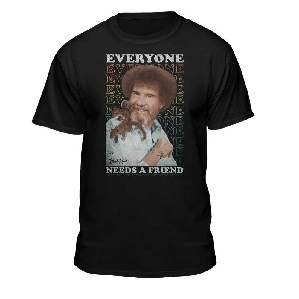 Michael jackson Teelocity Bob Ross Everyone Needs A Friend T-Shirt liverpool john wick hoodies lil peep | Мужская одежда