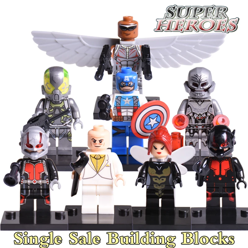 Building Block Ultron Iron Man ANT-MAN Red Skull Marvel Super Heroes Avengers X-men Starwars Diy figures Bricks Kids DIY Toys фигурка ant man ant man yellow jacket pop marvel