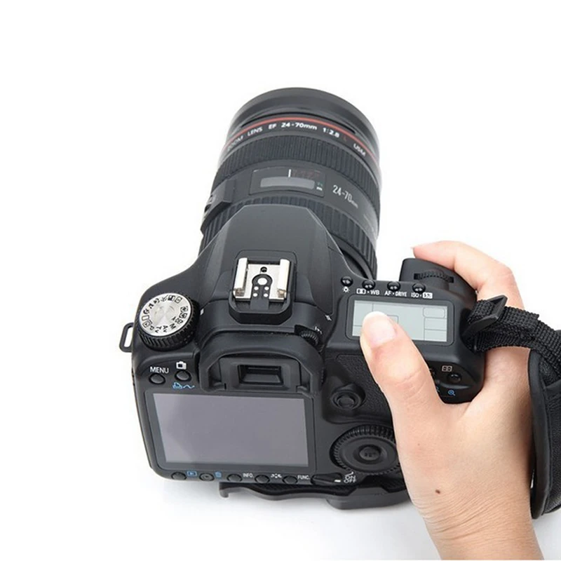 Ремешок на запястье для камеры черный кожаный мягкий ручной захват Canon Nikon Sony DSLR |