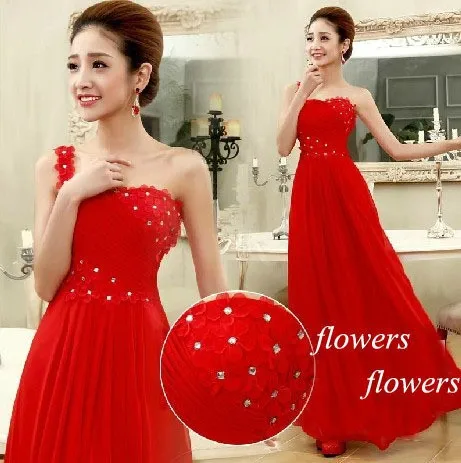 New-2015-Elegant-vestido-de-noiva-champagne-color-one-shoulder-long-party-chiffon-plus-size-evening (1)