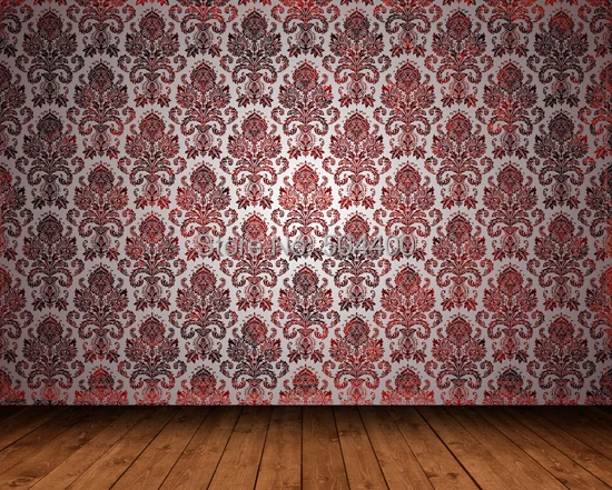 

5x10FT Indoor Room Vintage Baroque Pattern Wall Damask Customize Photography Background Studio Backdrop Newborn XT-1783