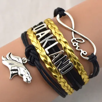 

Infinity Love Oakland Bracelets & Bangles For Women And Men Hot Fashion Jewelry Wholesale