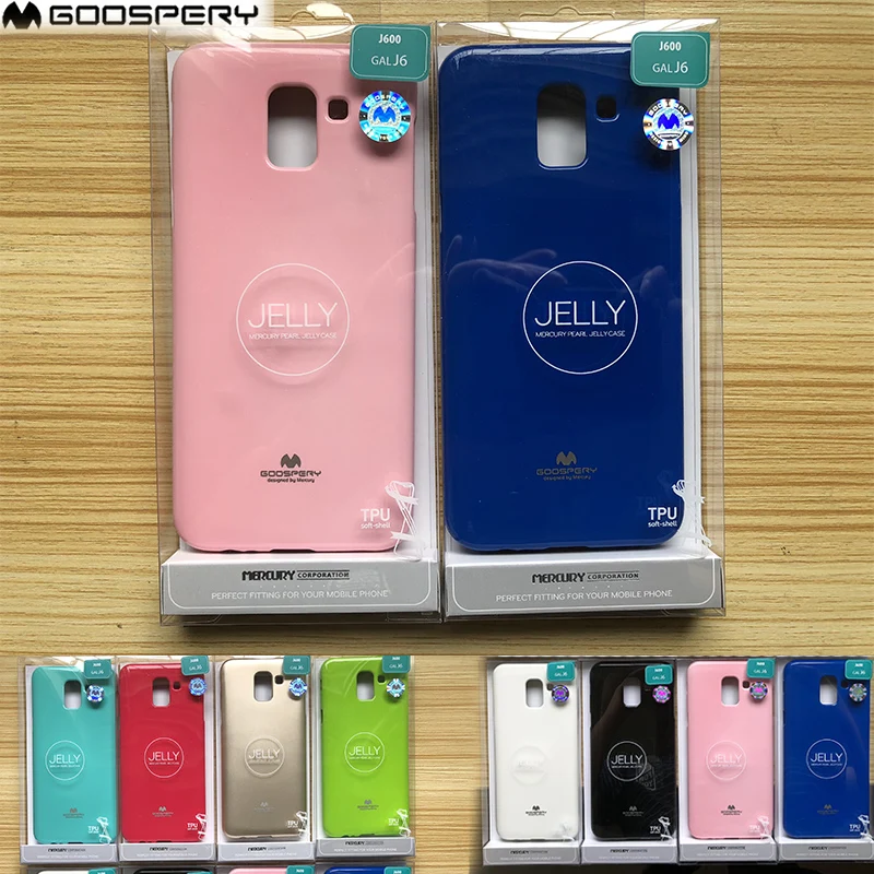 Оригинальный чехол бампер из ТПУ Mercury GOOSPERY с жемчужинами для Samsung Galaxy J6 2018|Бамперы|