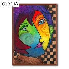 OUYIJIA Picasso Oil 5D DIY абстрактное искусство алмазная живопись квадратное украшение Подарочная картина Стразы Алмазная мозаика вышивка