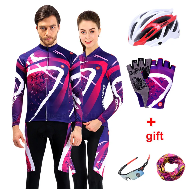 طويلة الأكمام الدراجات طقم زي رياضي الرجال 2019 فريق برو دراجة الملابس دورة Mtb ارتداء دراجة هوائية للرياضة ملابس الخريف النساء الدراجات كيت