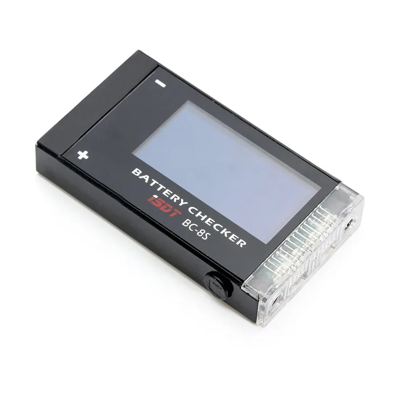 

FATJAY ISDT BC-8S Battery Checker with Two Buzzer OLED Screen For LiPo LiHv LiFe LiIon Batteries Voltage Display 3 working modes