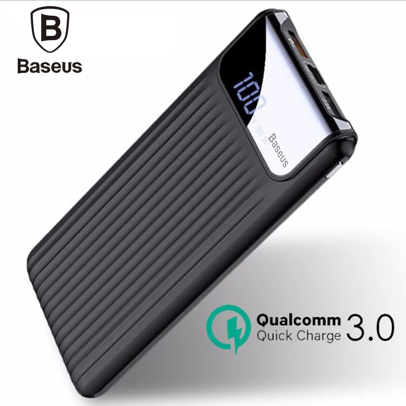 

Baseus 10000mAh Quick Charge 3.0 Portable Power Bank 10000 mAh Usb Charger Powerbank For Iphone Charger For Xiaomi mi 9