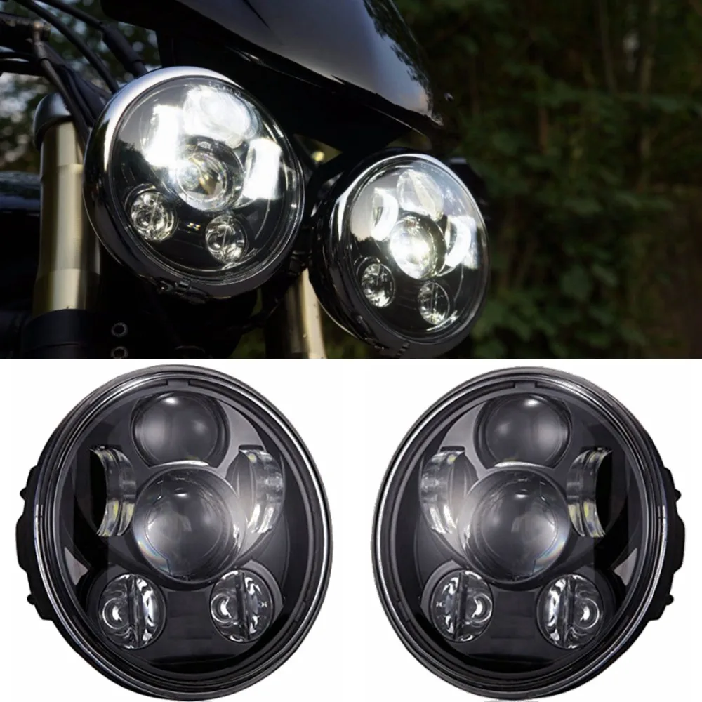 45W Motorbike Headlight 5.75" Motorcycle 5 3/4" Led headlamp For
