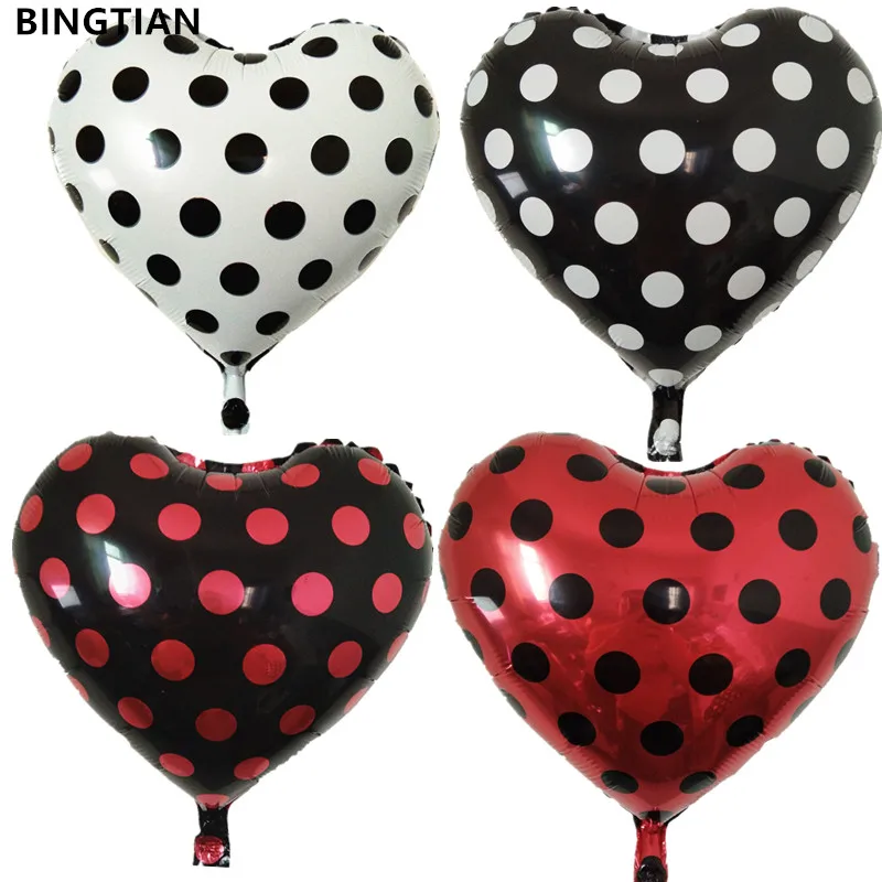 Bingtian negro rojo punto blanco punto Globos Mickey Minnie fiesta de cumpleaños swave punto ducha de bebé globos al por mayor Globos Bingtian negro rojo punto blanco punto Globos Mickey Minnie fiesta de cumpleaños swave punto ducha de bebé globos al por mayor Globos