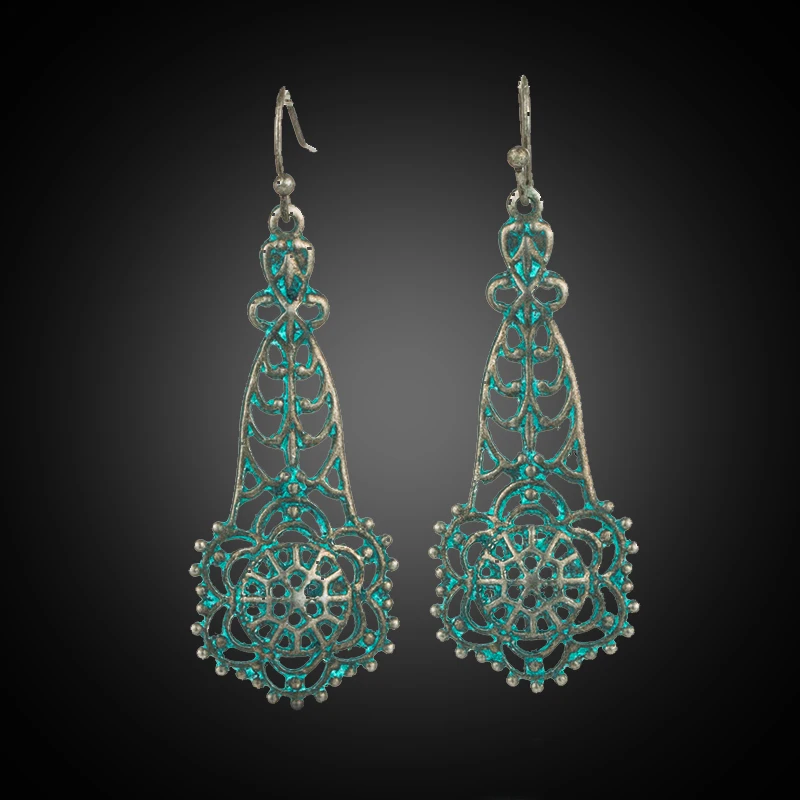 

Vintage Luxury Bronze Copper Dangle Hanging Drop Earrings for Women 2018 New Fashion Trendy Earrings Jewelry Accessories
