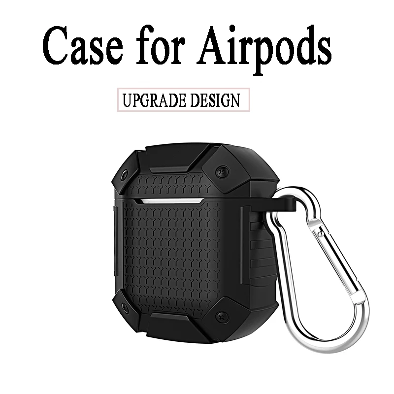 Мягкий силиконовый наушник чехол для Airpods случае Водонепроницаемый Защитный чехол для Apple AirPods 2 и 1/Air стручки противоударный Броня Крышка