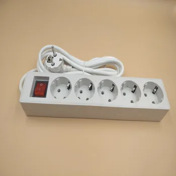 

5M Extension Cord Socket EU Plug 3 Jack / 4 Jack / 5 Jack 250V Power Strip Home Electronics Table Sockets Network filter