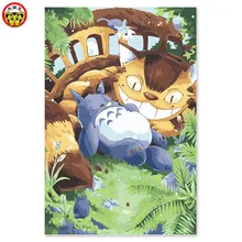 Цифровая живопись DIY, рисунок на ткани с помощью цифровой милой, милой детской шиншиллы и маленьких партнеров любовь и сказка