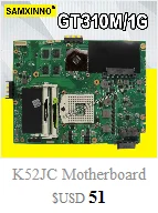 K52JR K52JC REV2.0 ноутбук материнская плата 1 ГБ для ноутбука ASUS A52J X52J K52J K52JR K52JE K52JC K52JU K52JB для тестирования системной 100% ОК