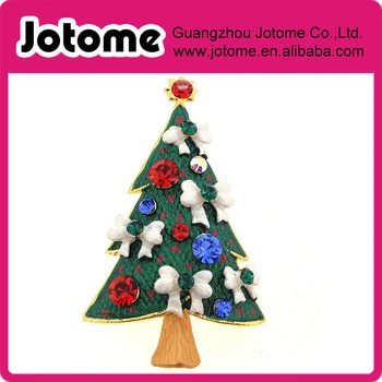 

Green Christmas Tree Pin Brooch 1.375 x 2.125 inches
