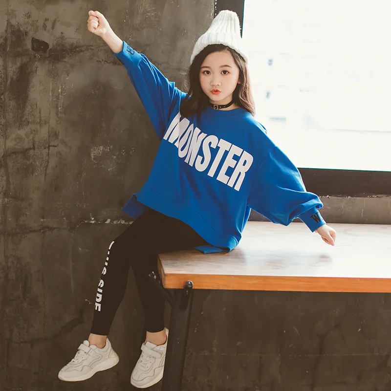 

2018 New Fashion Shirt Fall Yellow Blue School Tops Teenagers Baby Girl Boutique Clothes Long Sleeve Student Casual Tshirt 12 14