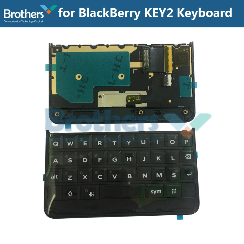 Клавиатура для BlackBerry Keytwo Key2 клавиатура с гибким кабелем для BlackBerry Key2 телефон запасные части черный серебристый AAA