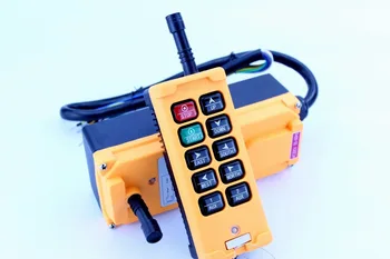 

OBOHOS 12V 24V 110V 220V 380V HS-10 10 Channels 1 Speed Control Hoist industrial wireless Crane Radio Remote Control System