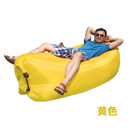 

Outdoor portable air sofa bed,indoor folding sleeping bag, Camping tour single beach sofa.Fast Filling Inflatable Lazy Couch