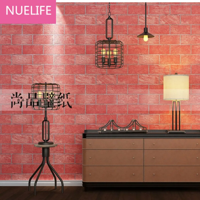 

0.53x10 Meter Retro Nostalgic Thickness 3D Embossed Brick Marble Pattern Wallpaper Living Room Bedroom Restaurant Wallpaper N12