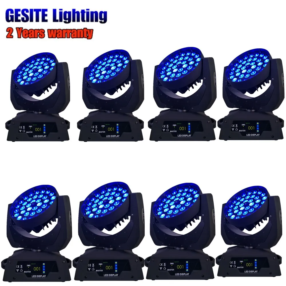 

8pcs/lot hot selling led moving head wash 36x18w 6in1 led Zoom Moving Head