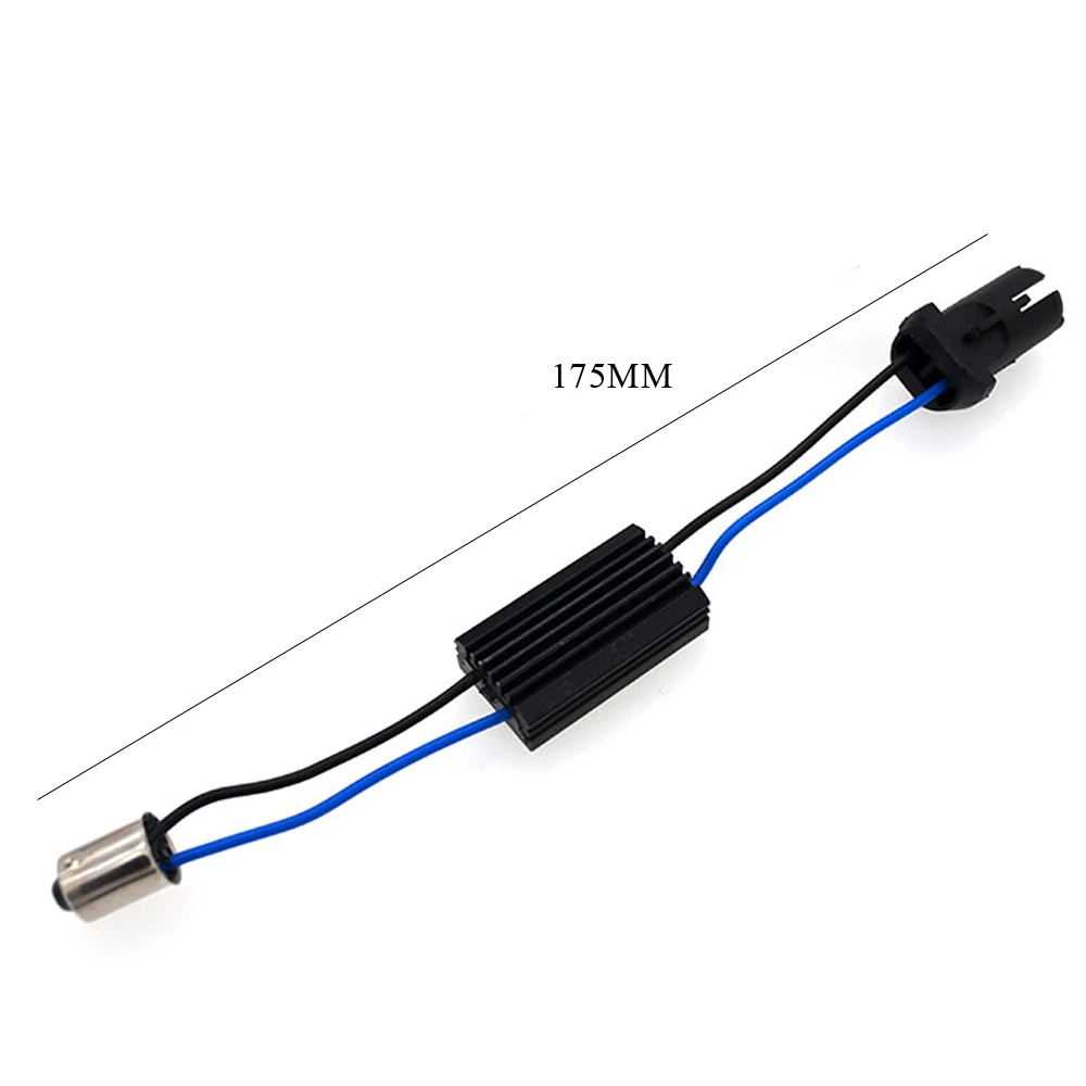 SKYJOYCE 2pcs Hard Soft T10 BA9S LED Resistor CANBUS Decoder BA9S to T10 Warning canceller 12V OCB NO Error W5W load resistors  (3)