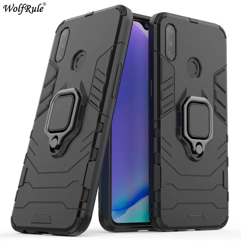 

Cover OPPO Realme 3 Case Finger Ring Holder Armor Anti Knock Bumper Phone Case For OPPO Realme 3 Cover RMX1825 RMX1821 6.22''