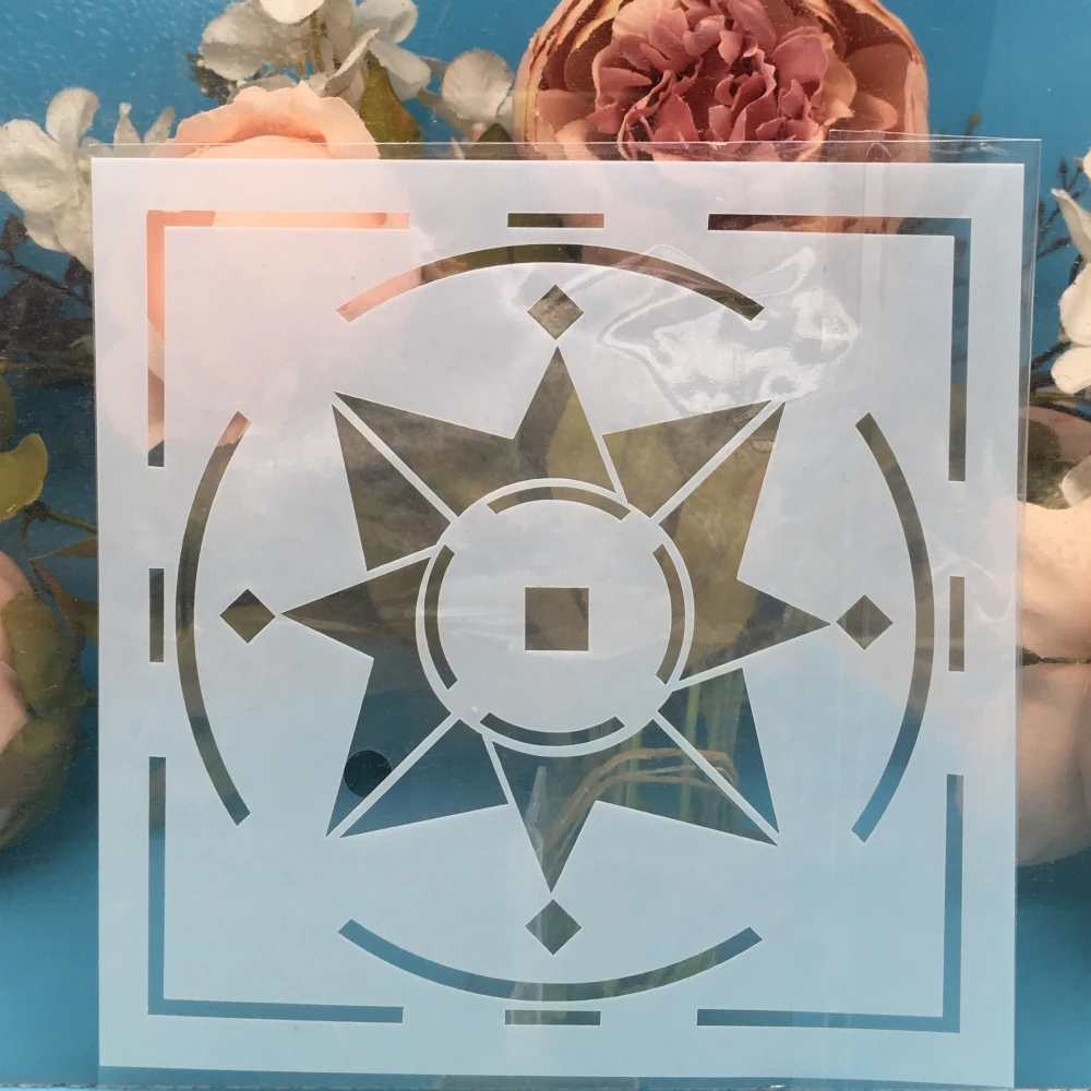 

5.9" Geometry Circle DIY Craft Layering Stencils Wall Painting Scrapbooking Stamping Embossing Album Paper Card Template F5525