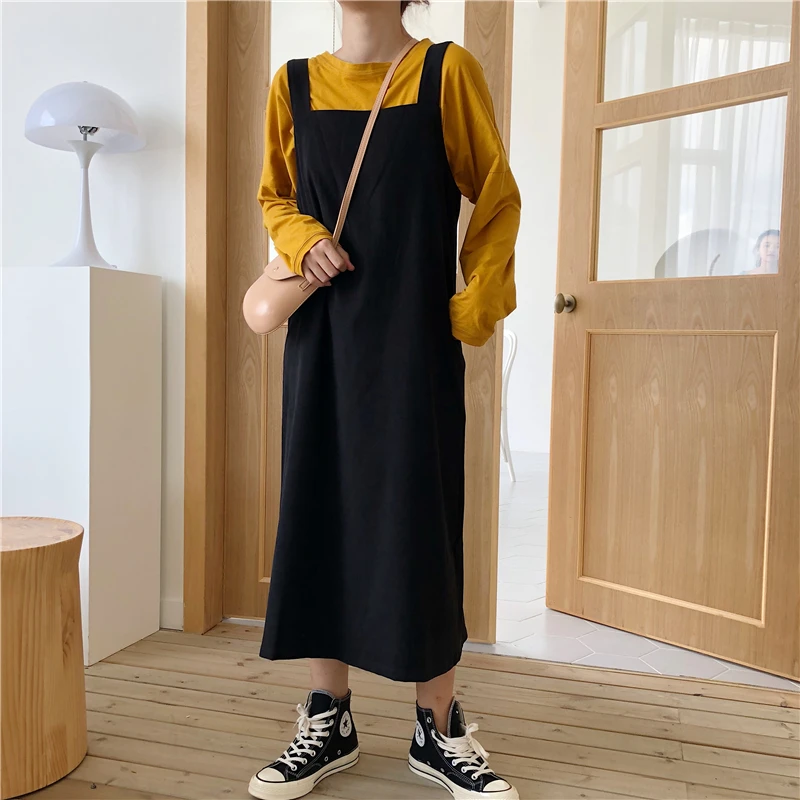 2020 женские платья в японском стиле Ulzzang Kawaii Lady College Style повседневное Свободное