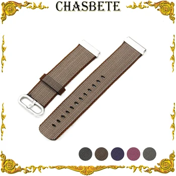 

22mm Nylon Watch Band Universal Watchband Stainless Steel Pin Clasp Strap Wrist Loop Belt Bracelet Black Brown Grey + Spring Bar