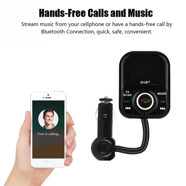 Universal Car DAB/DAB + FM Radio Antenna Adapter Receiver Bluetooth Handsfree Car DAB Player