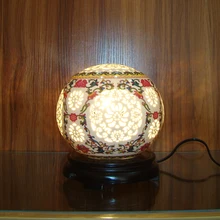 Традиционная винтажная китайская фарфоровая Керамическая Настольная лампа для спальни, гостиной, свадьбы, настольная лампа Jingdezhen