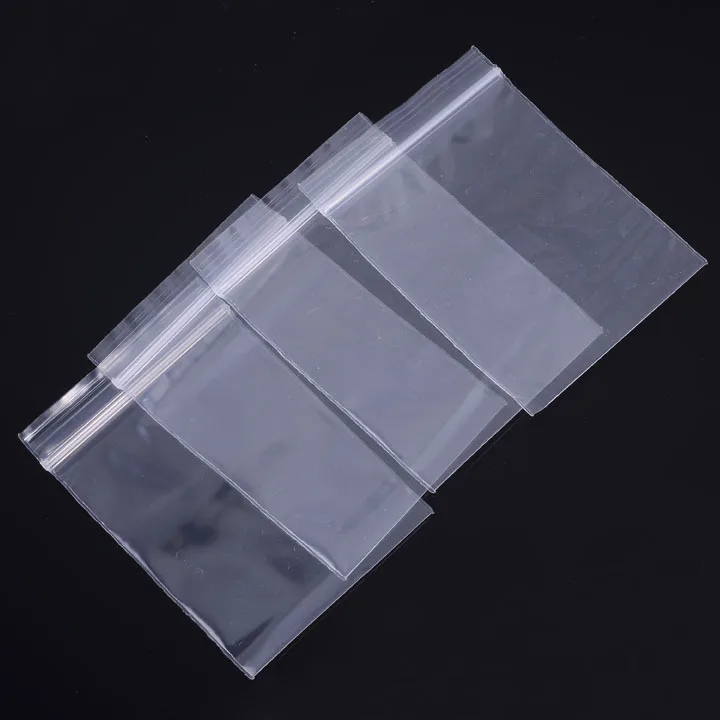 

Miasol 100Pcs Self Sealing Zip Lock Plastic Bags 4x5.5cm packaging bags