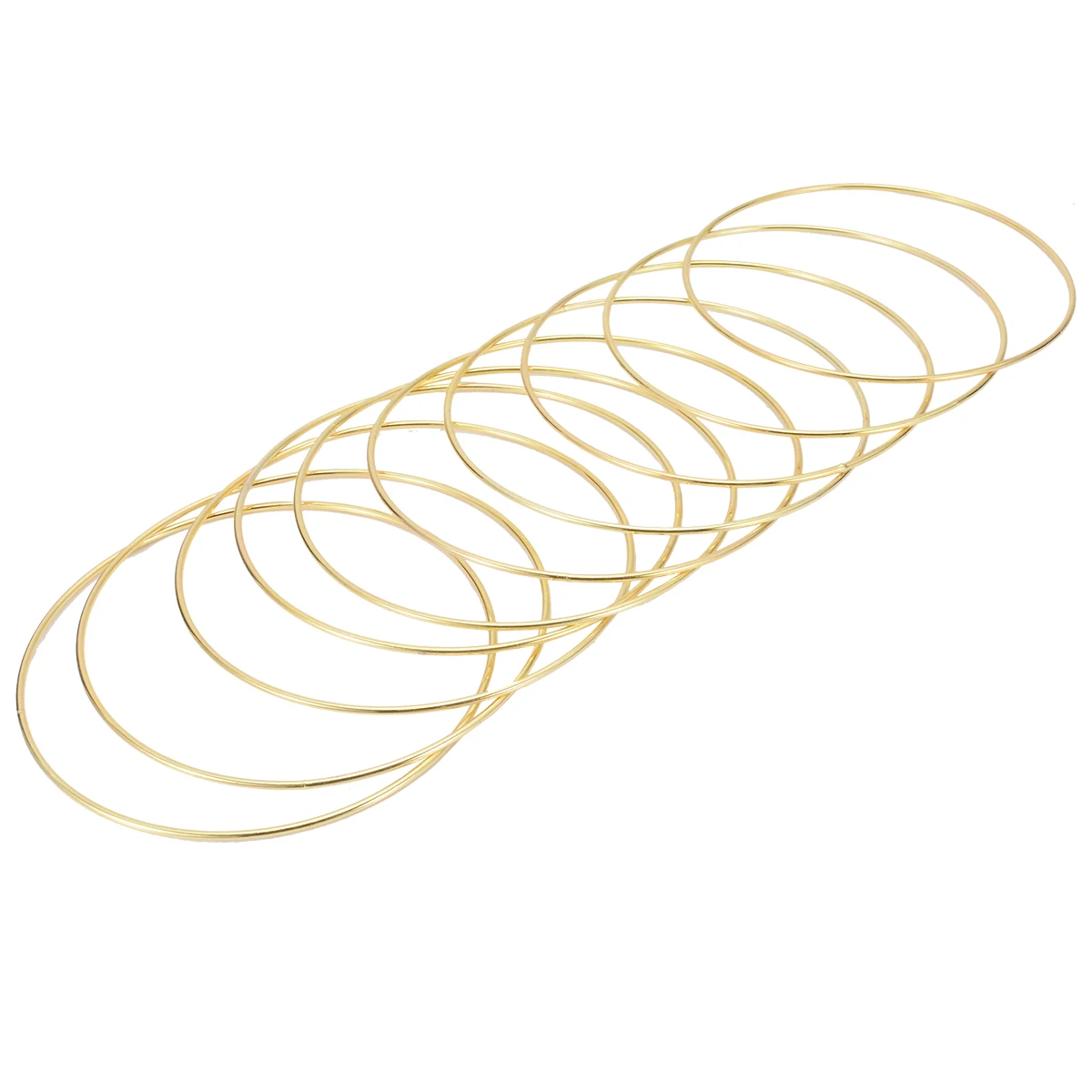 10PCS 2.8*150mm Gold Dream Catcher Dreamcatcher Material Metal Rings Hoops For DIY Handmade Wicker Crafts Tool Accessories