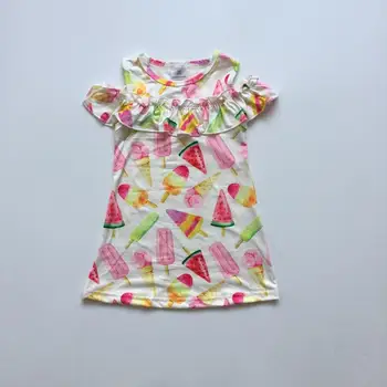 

baby girls clothes summer dress girls ice-cream ice-lolly dress cold and fresh dress girls summer boutique dress