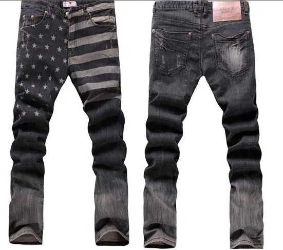 Hot sale Free Shipping Denim Harem Sweatpants Skinny Jeans Men 2013 Hiphop Rivet the Stars And