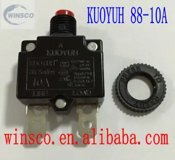 

88-10A Red button 100% KUOYUH CIRCUIT BREAKER 88 SERIES 10A 20PCS/LOT
