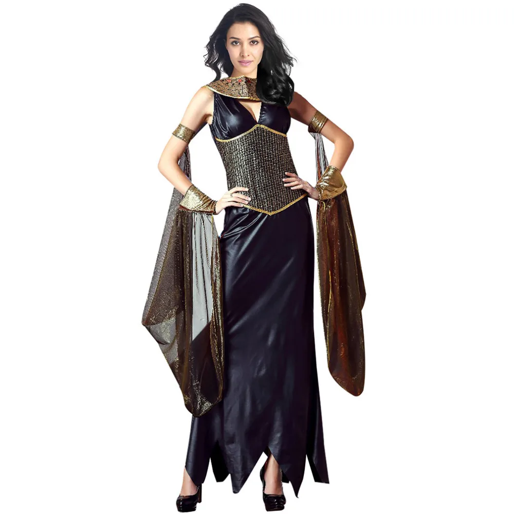 Adult Womens Egyptian Goddess Ancient Pyramid Cleopatra Halloween Costume