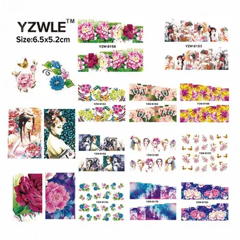 49 Sheets DIY Decals Nails Art Water Transfer Printing Stickers Accessories For Manicure Salon  YZW(X-8148-8196)
